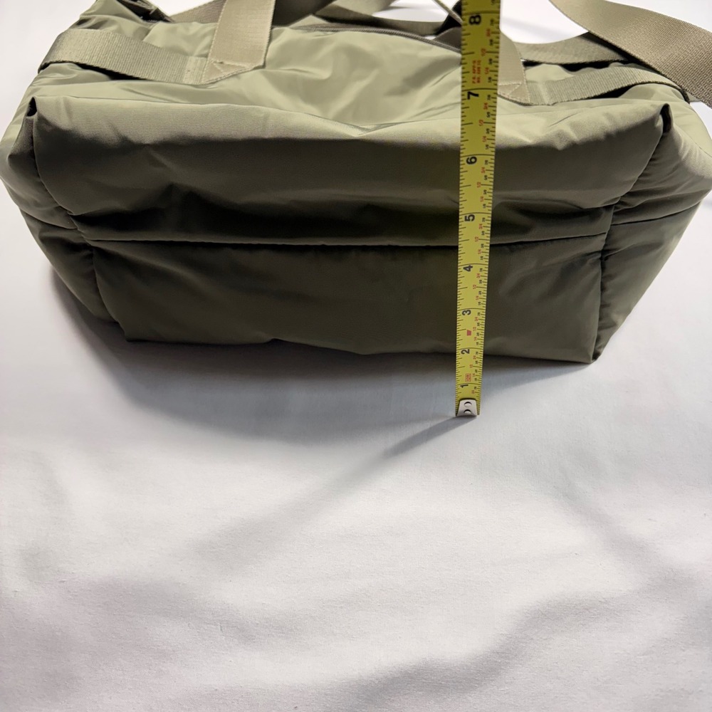 Adidas Originals Puffer Nylon Tote Bag Olive Green Crossbody Messenger Gym bag - Picture 6 of 9